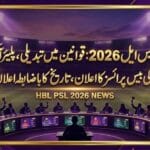 ایچ بی ایل پاکستان سپر لیگ 2026 پلیئر آکشن کی تفصیلات جاری